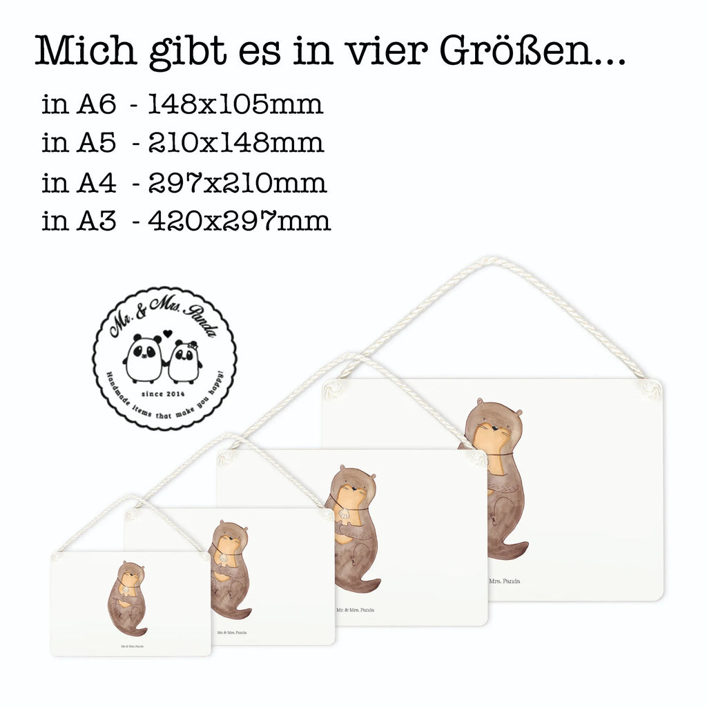Deko Schild Otter Muschel Schild mit Spruch, dekoration schild, wandtafel, Spruchschild, Badschild, Schild, Deko Schild, Deko Wandtafel, Türschild Familie, wandhänger, Holztafel, Dekoschild, holzbild, dekoschilder, hängeschild, Türschild, Holzschild, dekotafel, sprüche schild, Küchenschild, Wandschild, Motivschild, Otter, Seeotter, Fischotter, Otterliebe, Träumen, Tagträumen, Grübeln, Motivation, Büro