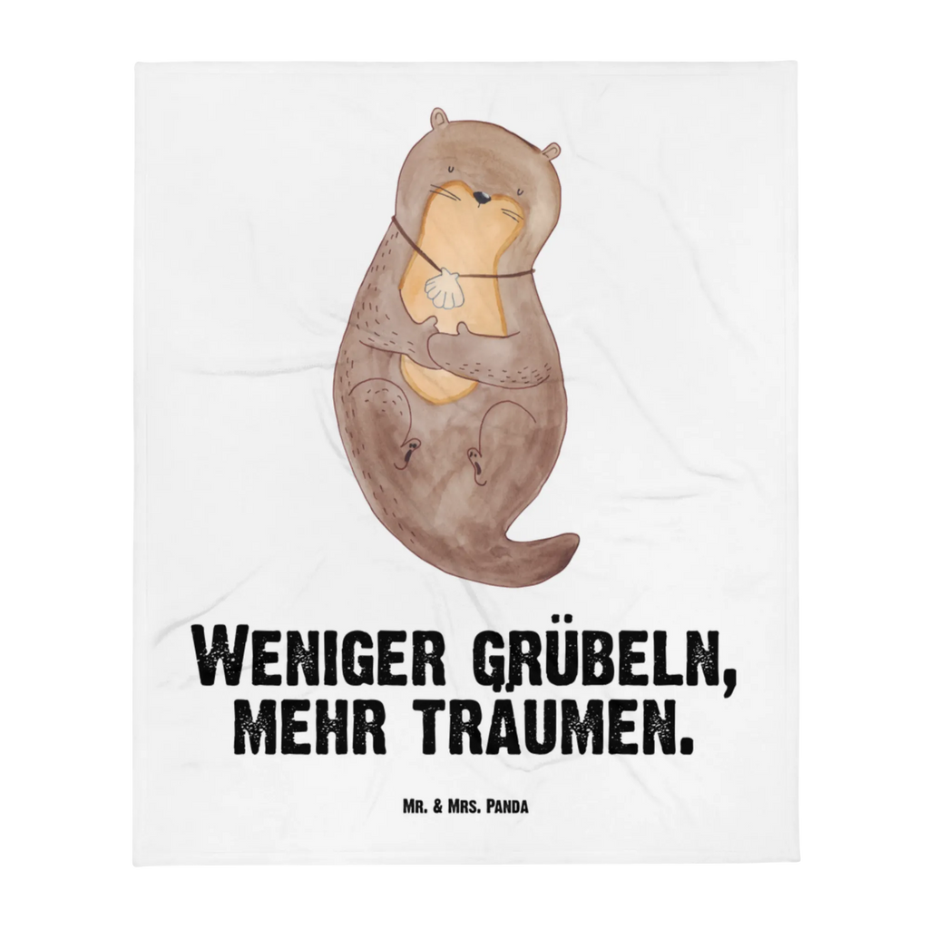 Kocyk dla niemowląt wydra muszla Geschenk Geburt, Babydecke, Babyecke Kuscheldecke, Krabbeldecke, Babygeschenk, Otter, Fischotter, Seeotter, träumen, Büro, grübeln, Motivation, Tagträumen, Otterliebe