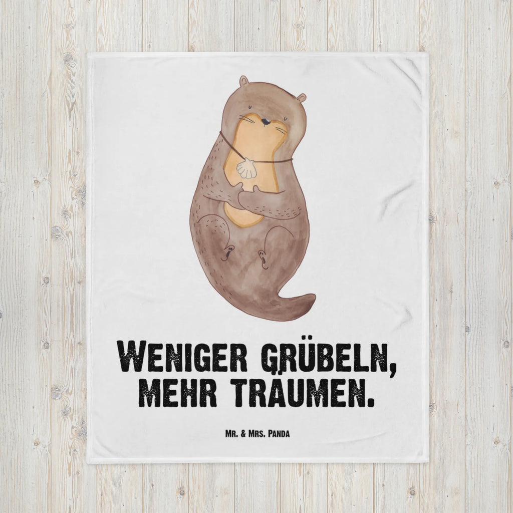 Kocyk dla niemowląt wydra muszla Geschenk Geburt, Babydecke, Babyecke Kuscheldecke, Krabbeldecke, Babygeschenk, Otter, Fischotter, Seeotter, träumen, Büro, grübeln, Motivation, Tagträumen, Otterliebe
