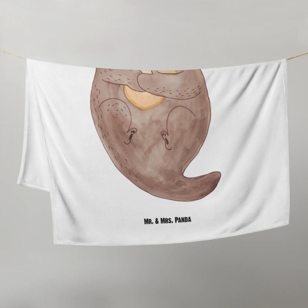 Kocyk dla niemowląt wydra muszla Geschenk Geburt, Babydecke, Babyecke Kuscheldecke, Krabbeldecke, Babygeschenk, Otter, Fischotter, Seeotter, träumen, Büro, grübeln, Motivation, Tagträumen, Otterliebe