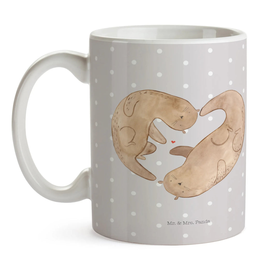 Tasse Otter Herz Tasse, Teetasse, Tasse mit Zitaten, Tasse mit Motiven, Kaffeetasse, Porzellantasse, Keramiktasse, Geschenktasse, Bürotasse, Otter, Fischotter, Seeotter, Herz, Hochzeitstag, Liebesbeweis, Verlobung, gemeinsames Leben, Liebe, Bessere Hälfte, Liebesgeschenk, Jahrestag, Love you