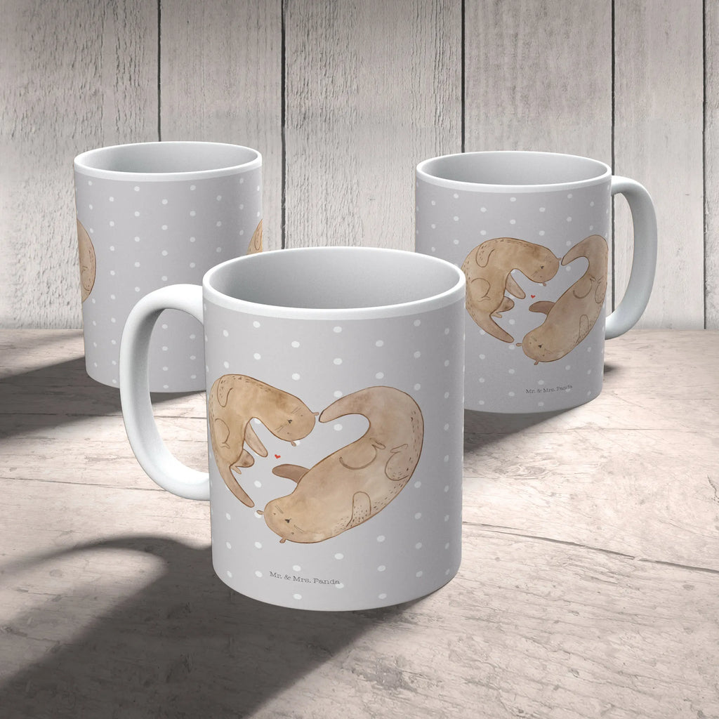 Tasse Otter Herz Tasse, Teetasse, Tasse mit Zitaten, Tasse mit Motiven, Kaffeetasse, Porzellantasse, Keramiktasse, Geschenktasse, Bürotasse, Otter, Fischotter, Seeotter, Herz, Hochzeitstag, Liebesbeweis, Verlobung, gemeinsames Leben, Liebe, Bessere Hälfte, Liebesgeschenk, Jahrestag, Love you