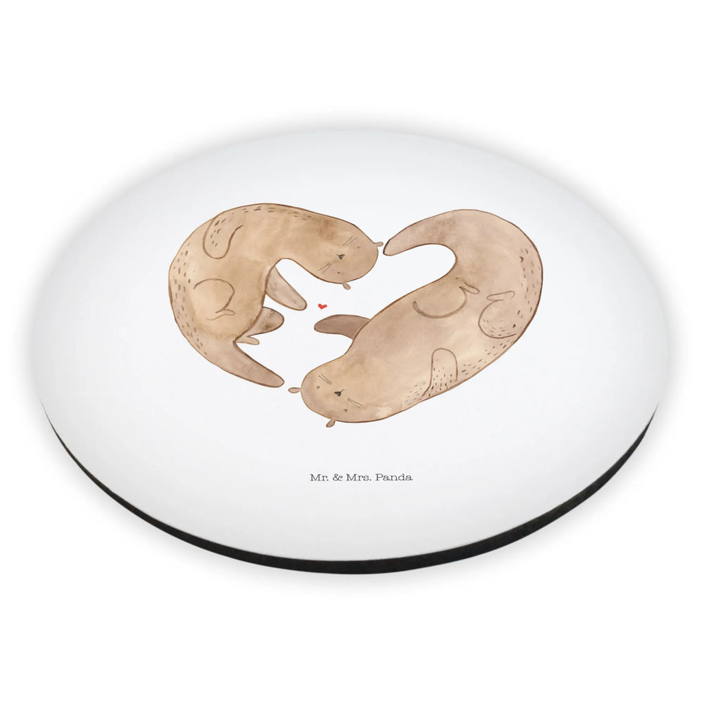 Okrągły magnes wydra serce kühlschrankmagnete, rundmagnet, magnete, Kühlschrankmagnet, Fischotter, Seeotter, Otter, Jahrestag, Verlobung, Liebe, Herz, Hochzeitstag, Gemeinsames Leben, Liebesbeweis, Liebesgeschenk, Bessere Hälfte, Love You