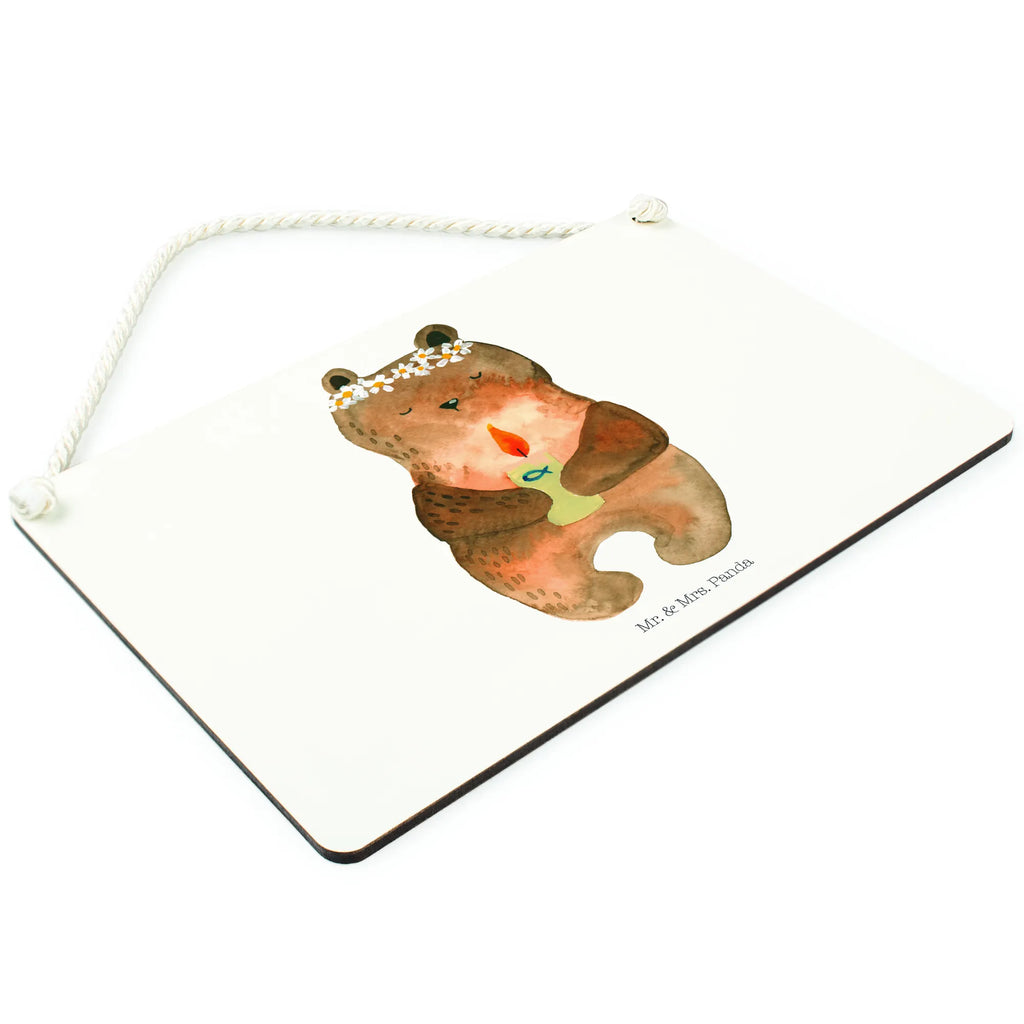Decorative sign bear communion Türschild, dekoration schild, wandhänger, Holztafel, Motivschild, Dekoschild, Badschild, hängeschild, sprüche schild, Spruchschild, holzbild, Schild mit Spruch, wandtafel, Wandschild, dekoschilder, Küchenschild, Deko Schild, Schild, Deko Wandtafel, Holzschild, dekotafel, Türschild Familie, Bär, Teddy, Teddybär, Taufkerze, Katholisch, Gottes Segen, Kommunion