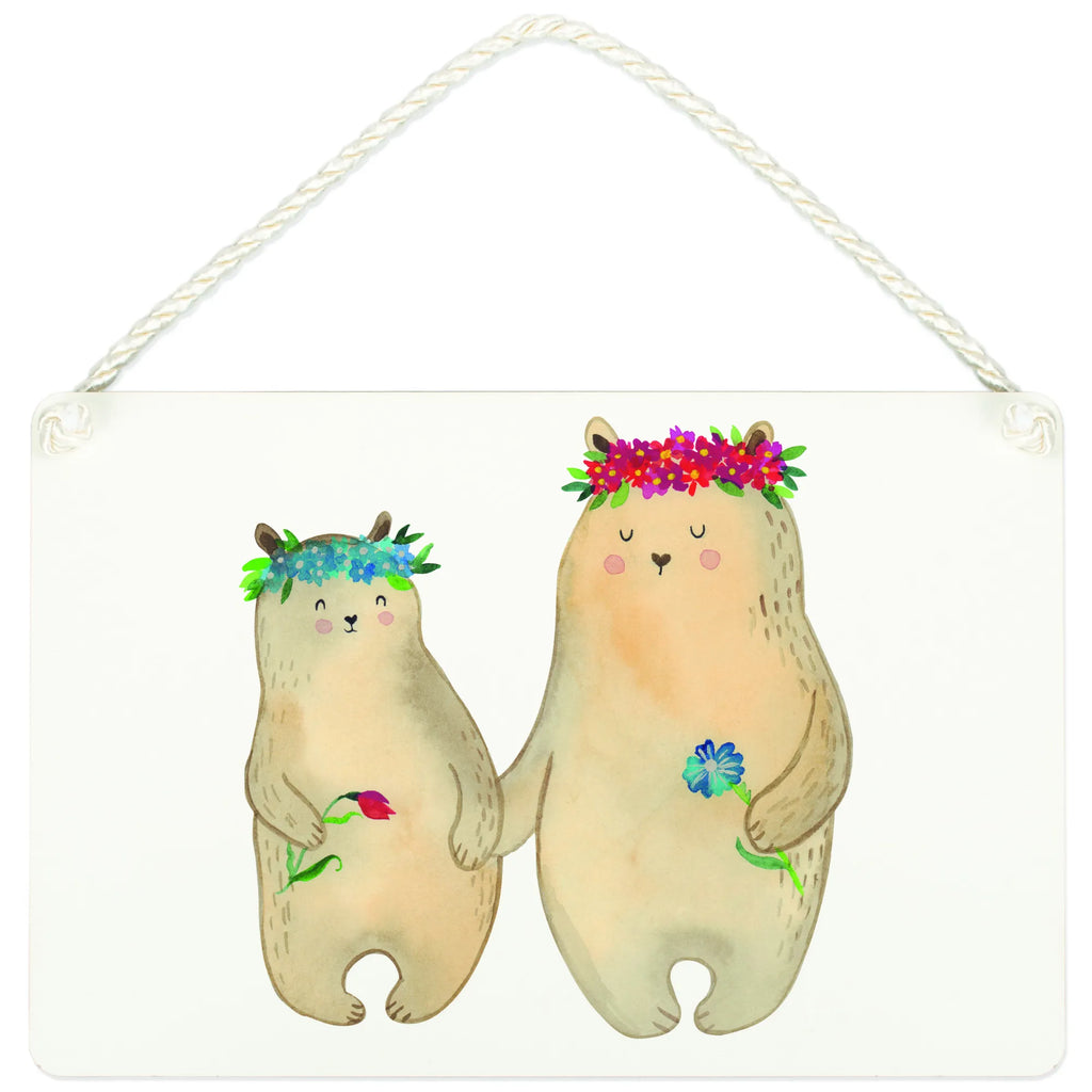 Deko Schild Bären mit Blumenkranz dekoration schild, dekotafel, Deko Schild, holzbild, wandtafel, Wandschild, Türschild, Spruchschild, Deko Wandtafel, hängeschild, Holztafel, Motivschild, Dekoschild, sprüche schild, dekoschilder, Küchenschild, wandhänger, Türschild Familie, Schild mit Spruch, Schild, Holzschild, Badschild, Familie, Mama, Vatertag, Muttertag, Schwester, Oma, Opa, Bruder, Papa, Kind, Weltbeste Mama, Lieblingsmensch, Mutter, Bär, Bären, Family, Vorbild, Mami, Beste Mutter, Lieblingsmama, Tochter, Töchter, Kinder, Geschenk Mama. Muttertag, Mutti