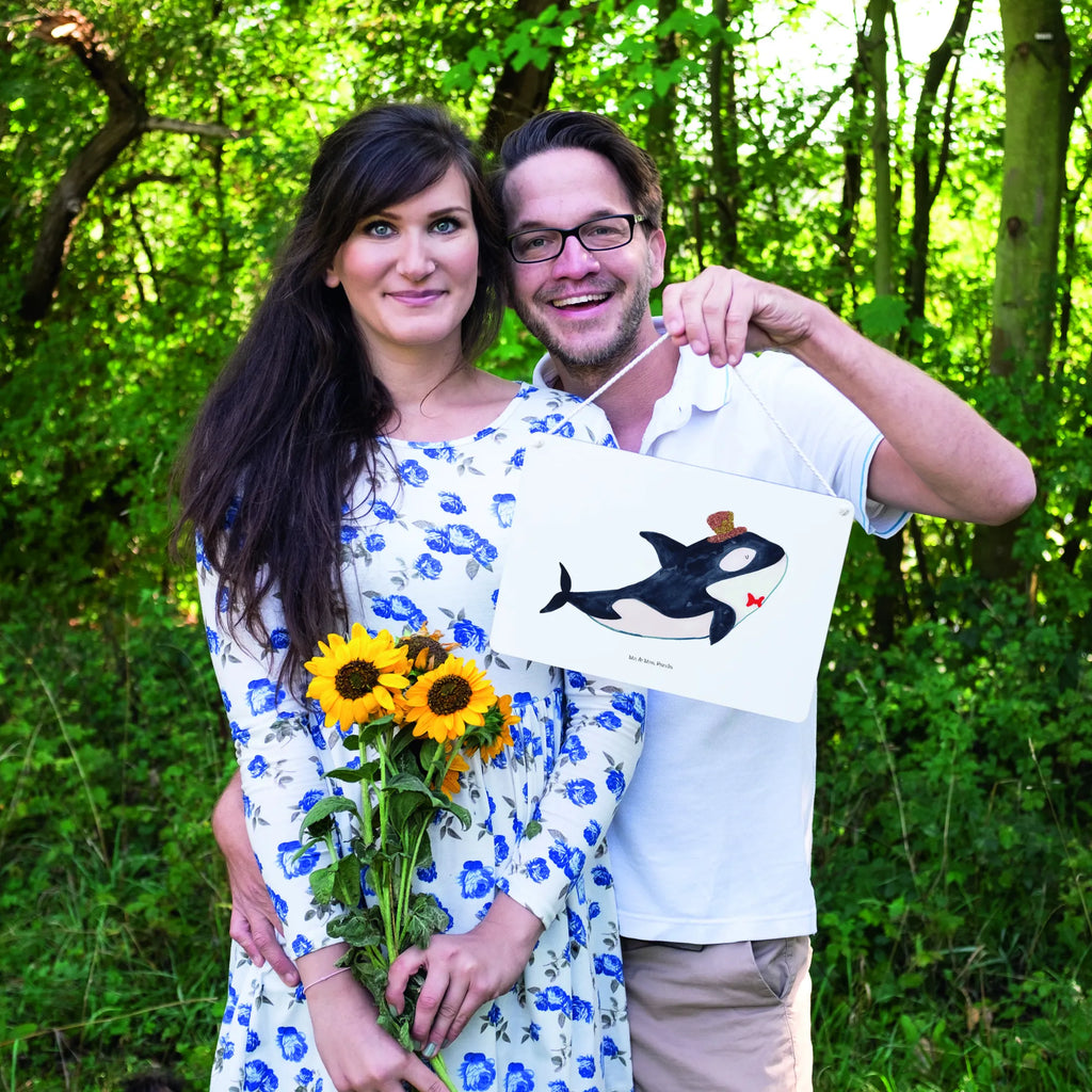 Dekoracyjny znak Orka cylinder Zwierzeta morskie, Morze, Wakacje