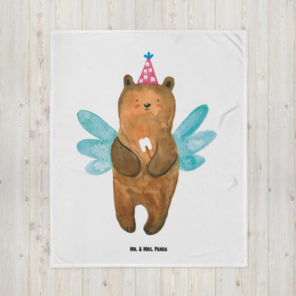 Baby blanket bear tooth fairy Babydecke, Babygeschenk, Babyecke Kuscheldecke, Krabbeldecke, Geschenk Geburt, Bär, Teddy, Teddybär, Zahnfee, Milchzahn, Erster Zahn, Fee