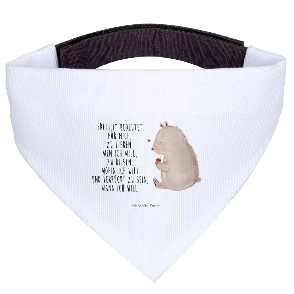 Hundehalstuch Bär Marienkäfer Hundehalstuch, Mittel, Halstuch, Tuch, Hunde, Mittelgroße Hunde, Bär, Teddybär, Teddy, Motivation, Das Leben Ist schön, Marienkäfer, Liebe, Freiheit