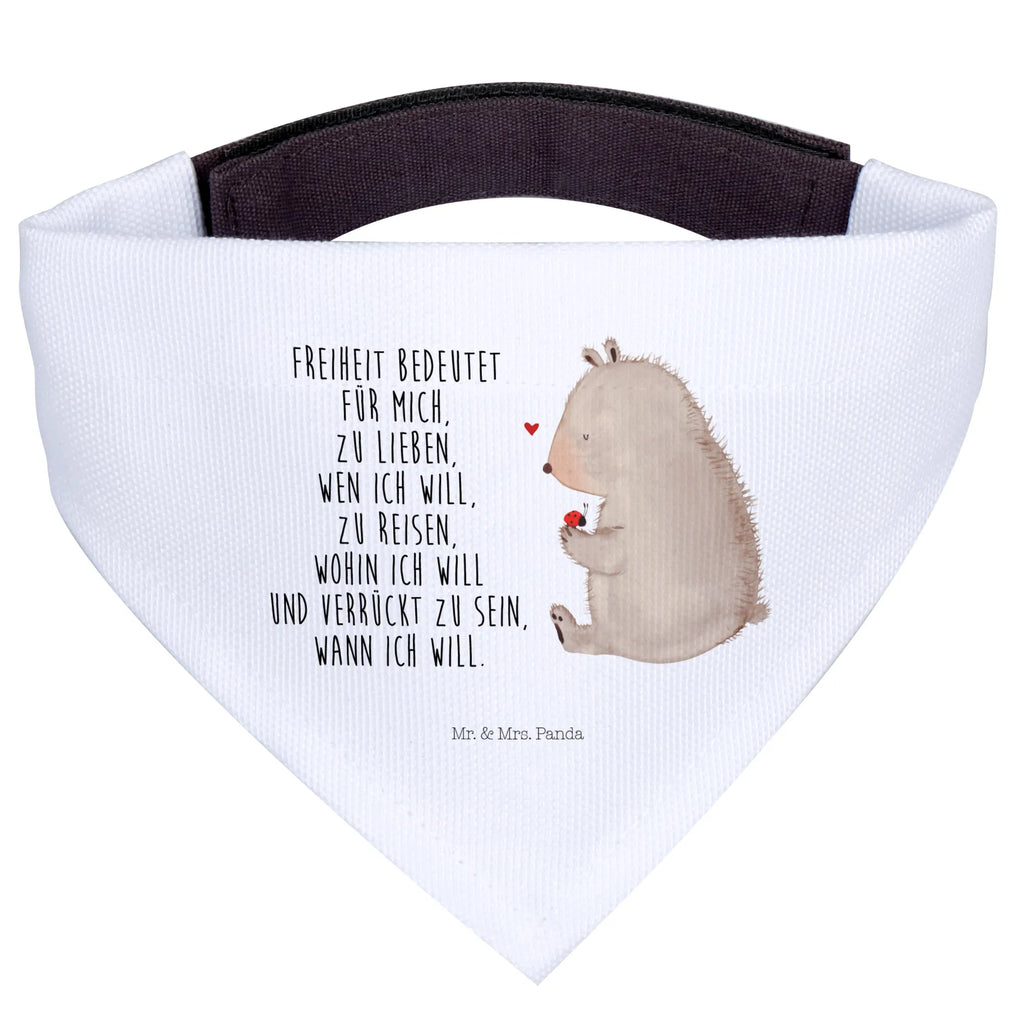 Hundehalstuch Bär Marienkäfer Hundehalstuch, Mittel, Halstuch, Tuch, Hunde, Mittelgroße Hunde, Bär, Teddybär, Teddy, Motivation, Das Leben Ist schön, Marienkäfer, Liebe, Freiheit