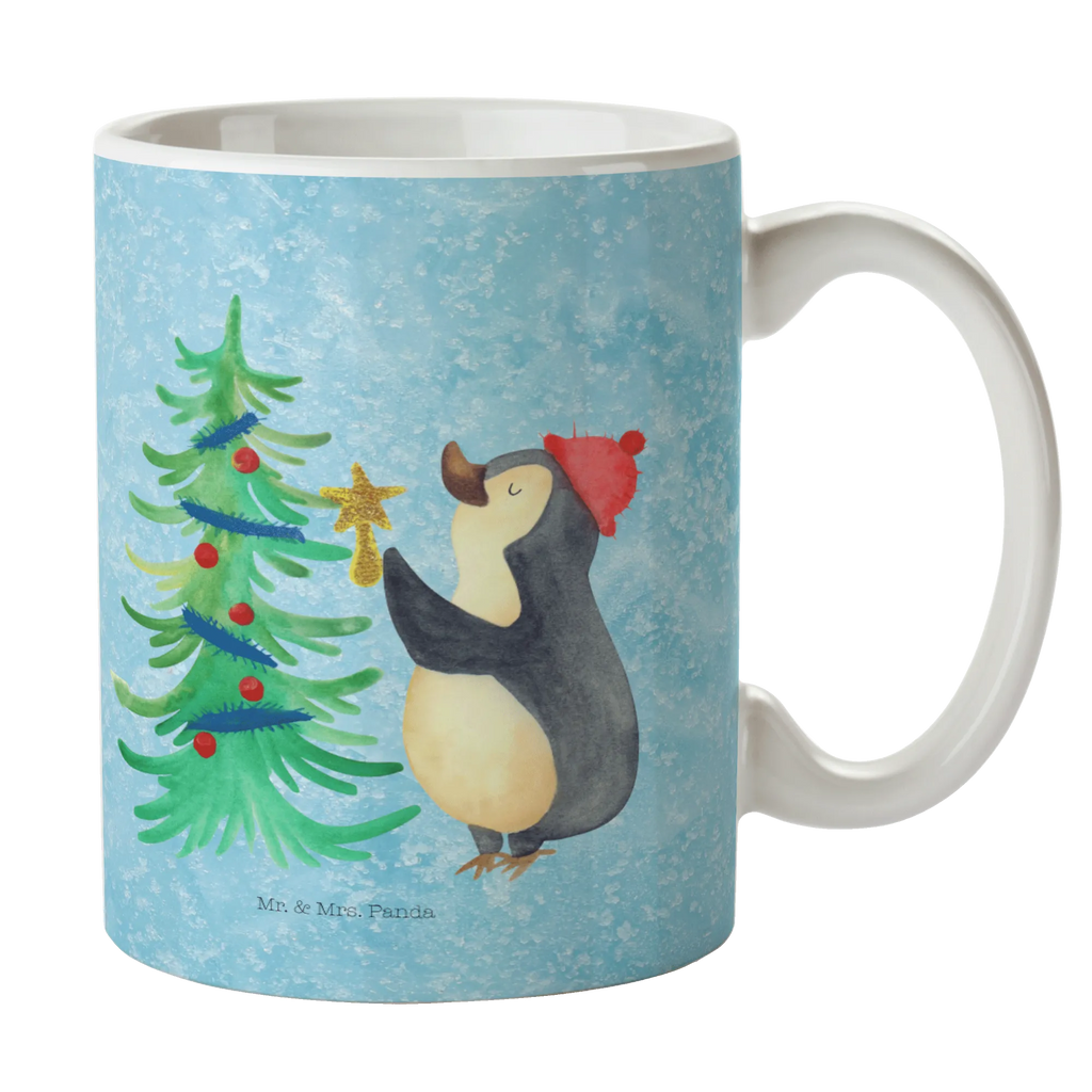 Tasse Pinguin Weihnachtsbaum Kaffeetasse, Geschenktasse, Bürotasse, Tasse, Teetasse, Tasse mit Motiven, Porzellantasse, Tasse mit Zitaten, Keramiktasse, Winter, Weihnachten, Weihnachtsdeko, Nikolaus, Advent, Heiligabend, Wintermotiv, Pinguin