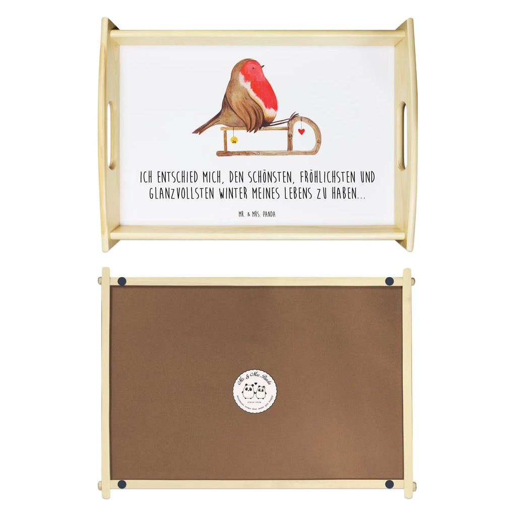 Serving tray robin Sleds tray, kitchen tray, breakfast tray, wooden tray, serving tray, Winter, Christmas, Christmas time, snow, bird, sleigh