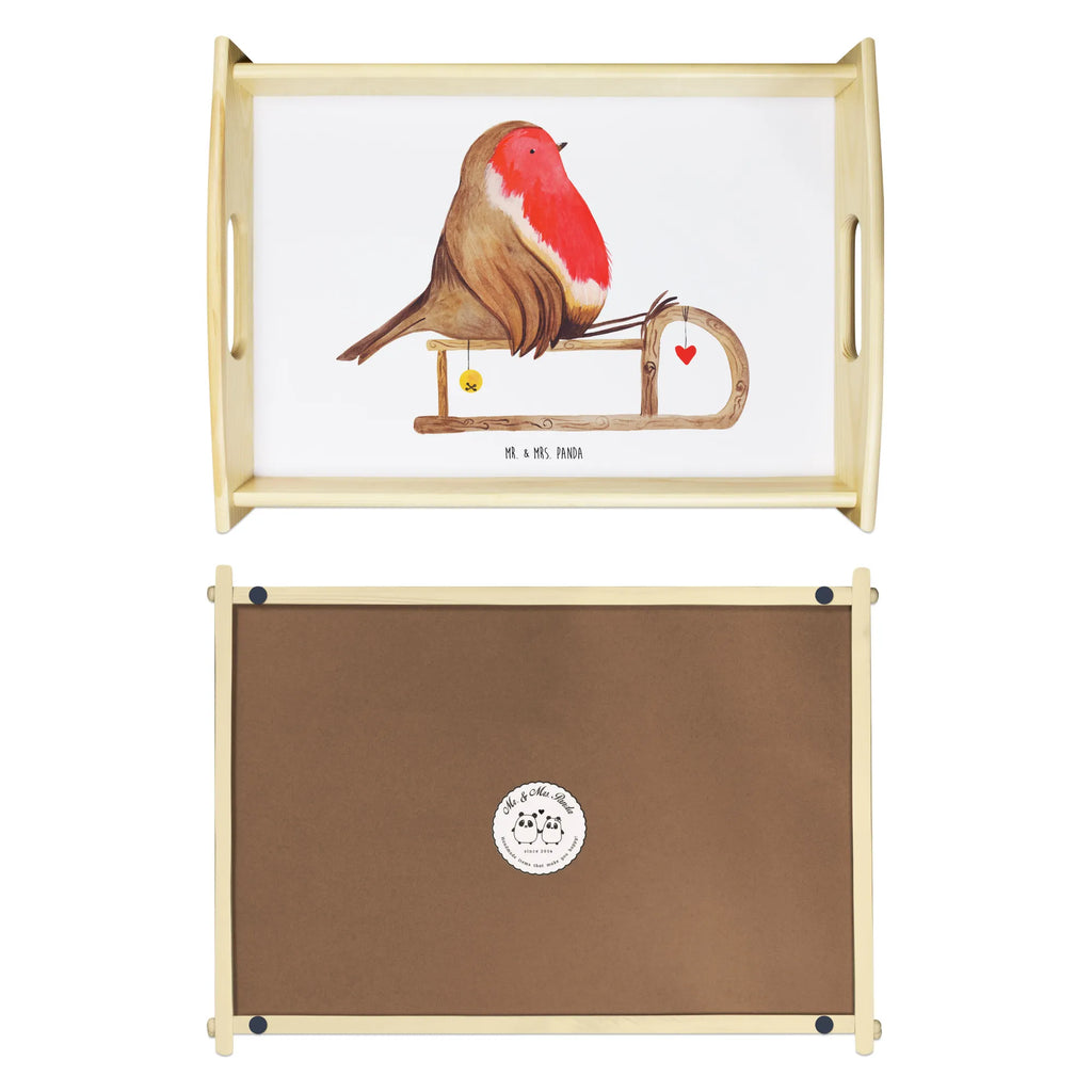 Serving tray robin Sleds tray, kitchen tray, breakfast tray, wooden tray, serving tray, Winter, Christmas, Christmas time, snow, bird, sleigh