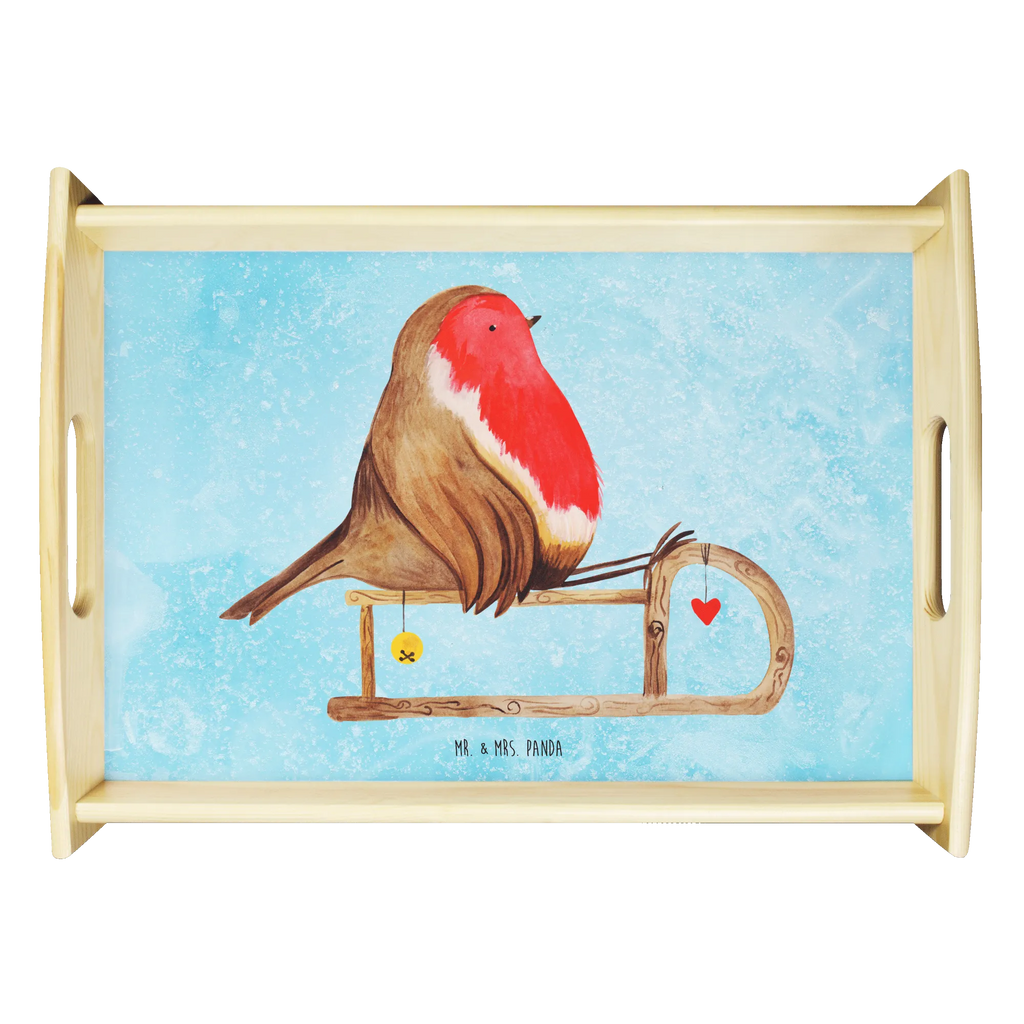 Serving tray robin Sleds tray, kitchen tray, breakfast tray, wooden tray, serving tray, Winter, Christmas, Christmas time, snow, bird, sleigh