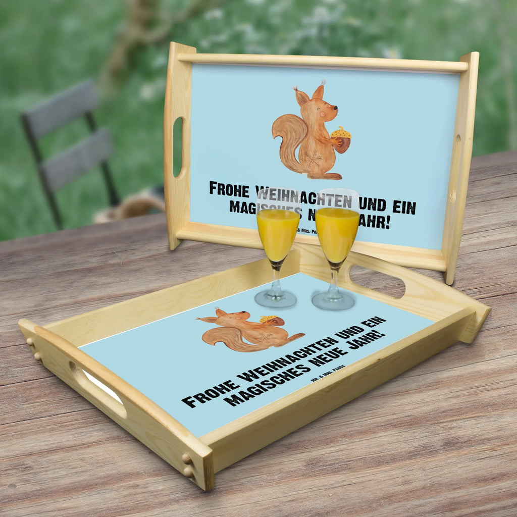 Serviertablett Eichhörnchen Weihnachten Tablett, Küchentablett, Dekotablett, Serviertablett, Holztablett, Frühstückstablett, Winter, Weihnachten, Weihnachtsdeko, Nikolaus, Advent, Heiligabend, Wintermotiv, Neujahr, Guten Rutsch, Frohe Weihnachten, Weihnachtsgruß, Weihnachtsmotiv, Frohes neues Jahr, Vogel