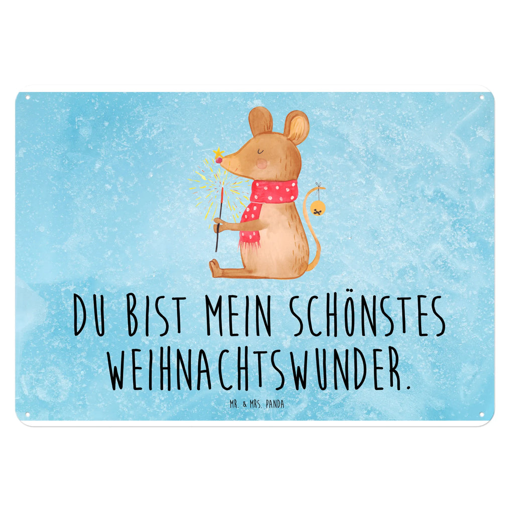 Blechschild Maus Weihnachten Türschild Metall, Wandschild Metall, Blechschild, Blechschild Groß, Blechschild Zum Aufhängen, Blechschild Für Frauen, Blechschild Büro, Blechschild Küche, Blechschild Für Männer, Dekoschild Metall, Wintermotiv, Nikolaus, Heiligabend, Advent, Weihnachten, Weihnachtsdeko, Winter, Maus, Frohe Weihnachten, Mäuschen, Weihnachtsmotiv, Weihnachtsgruß, Weihnachtswunder