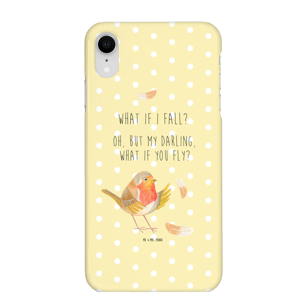 Etui na iPhone 10 rudzik Pióra Handyhülle, Cover, Handycover, Handy, Handy Case, Hülle, Iphone X, Iphone 10, Lustige Sprüche, Tiermotive, Tiere, Gute Laune, Motivation Sprüche, Motivationsbilder, Vogel, Rotkehlchen, fliegen, What If I Fall, Spruch Mut, Spruch Motivation