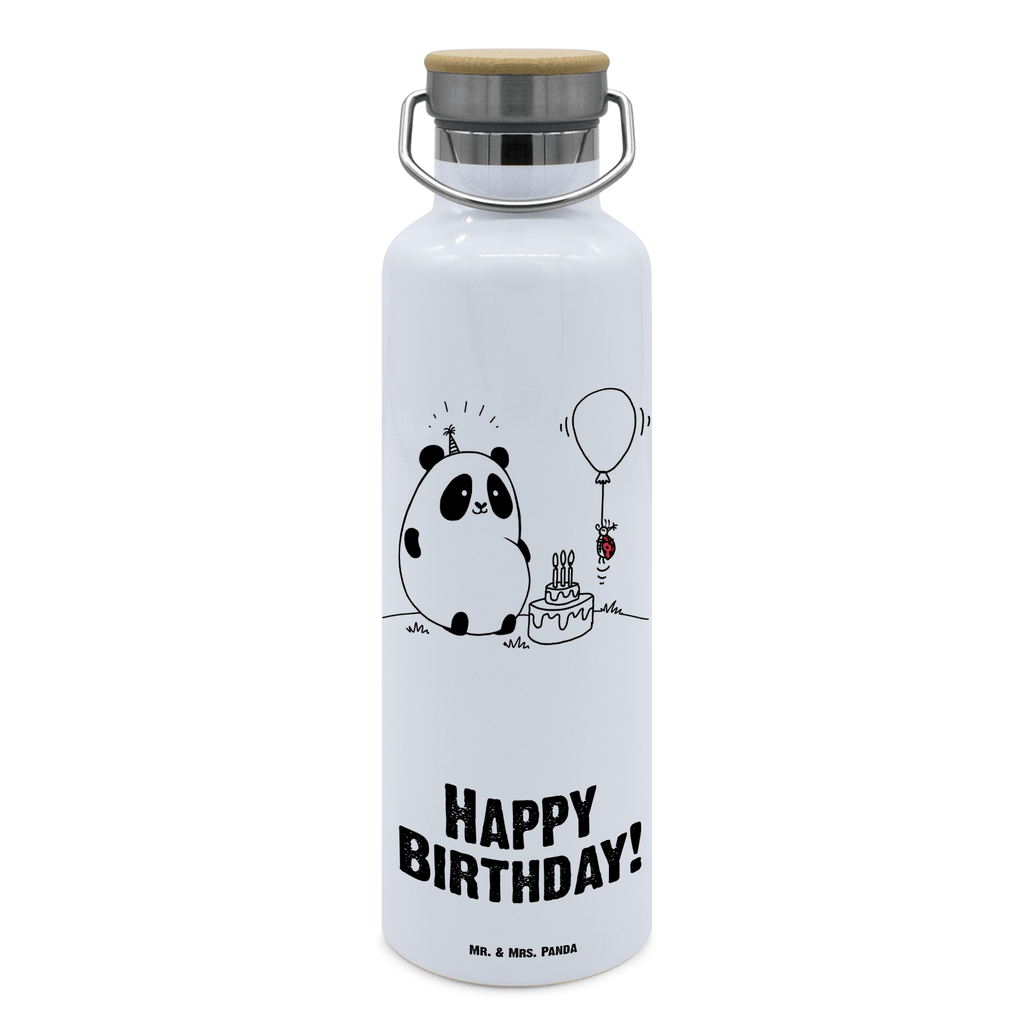 Trinkflasche Panda Geburtstag Thermosflasche, Isolierflasche, Edelstahl, Trinkflasche, isoliert, Wamrhaltefunktion, Sportflasche, Flasche zum Sport, Sportlerflasche