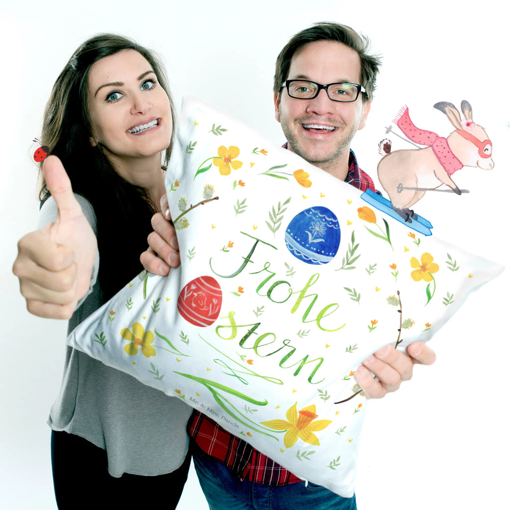 Cushion Easter happy Easter sofa, 40 x 40, Pillow, pillows, pad, soft, 40x40, pillow case, bed, settee, couch, fluffy, bedroom, cushion, Easter, Easter bunny, Pussy Willow. lettering, Easter Greetings, Painted Easter Eggs, Happy Easter, Easter Egg, Easter Flower