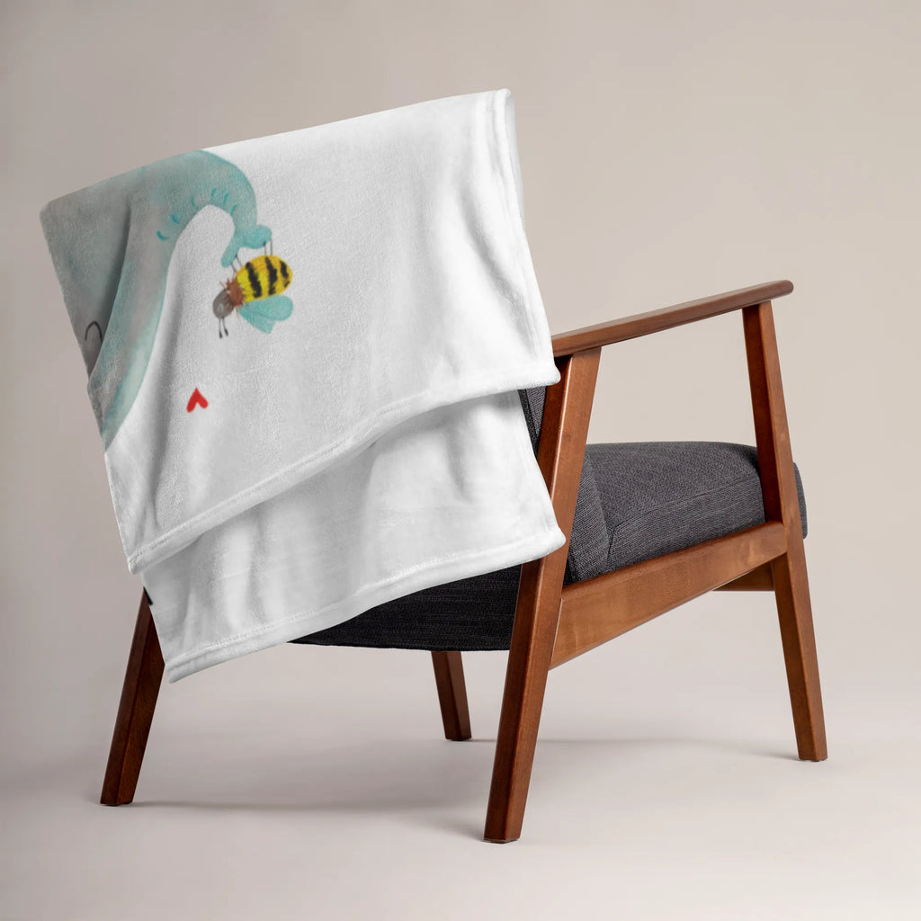 Baby blanket elephant bee small animals, cute, funny, cute animal motives, hand drawn, small world, funny sayings, good mood, happy, gifts, gift ideas, special gifts, animal lover, card, love gift, elephant, marriage proposal, anniversary, proof of love, wedding gift, love, bee, love saying