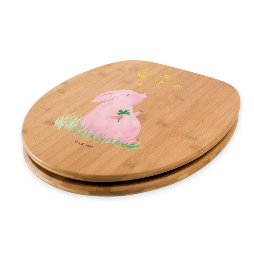 Motif toilet seat Pig Luck toilet, toilet cover, wood, toilet lid, toilet seat, small animals, cute, funny, cute animal motives, hand drawn, small world, funny sayings, good mood, happy, gifts, gift ideas, special gifts, animal lover, card, asterisks, Lucky bastard. Luck, stars, dreams, piglet, motivation, goals, lucky charm, pig