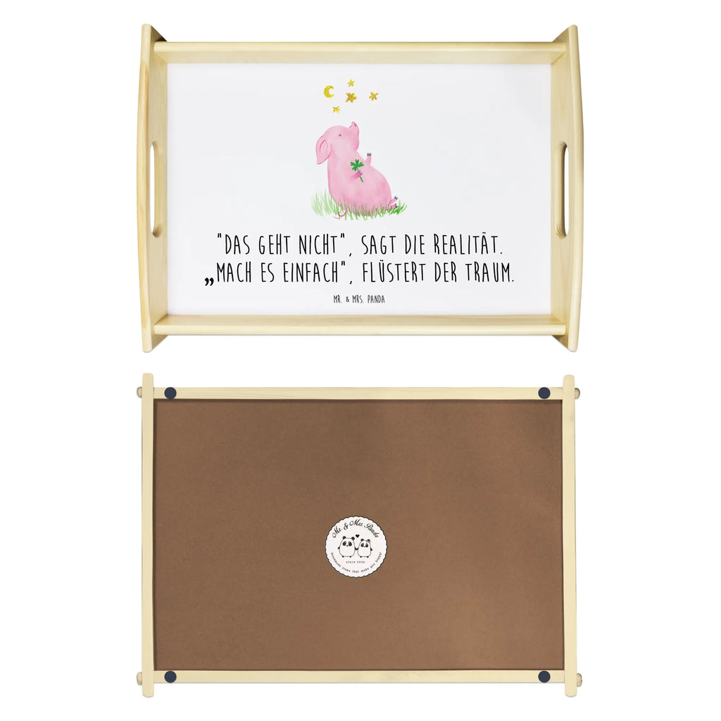 Serviertablett Schwein Glück Frühstückstablett, Tablett, Holztablett, Serviertablett, Dekotablett, Küchentablett, Tiermotive, Gute Laune, lustige Sprüche, Tiere, Ziele, Träume, Schwein, Schweinchen, Sterne, Glücksbringer, Glücksschwein. Glück, Motivation, Sernchen