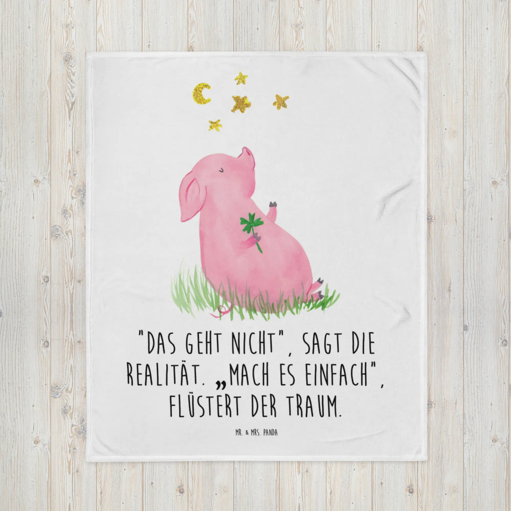 Kocyk dla niemowląt świnia Szczęście Babygeschenk, Babydecke, Geschenk Geburt, Krabbeldecke, Babyecke Kuscheldecke, Tiermotive, Gute Laune, lustige Sprüche, Tiere, Motivation, Sernchen, Sterne, Schweinchen, Glücksschwein. Glück, Schwein, Ziele, Glücksbringer, Träume