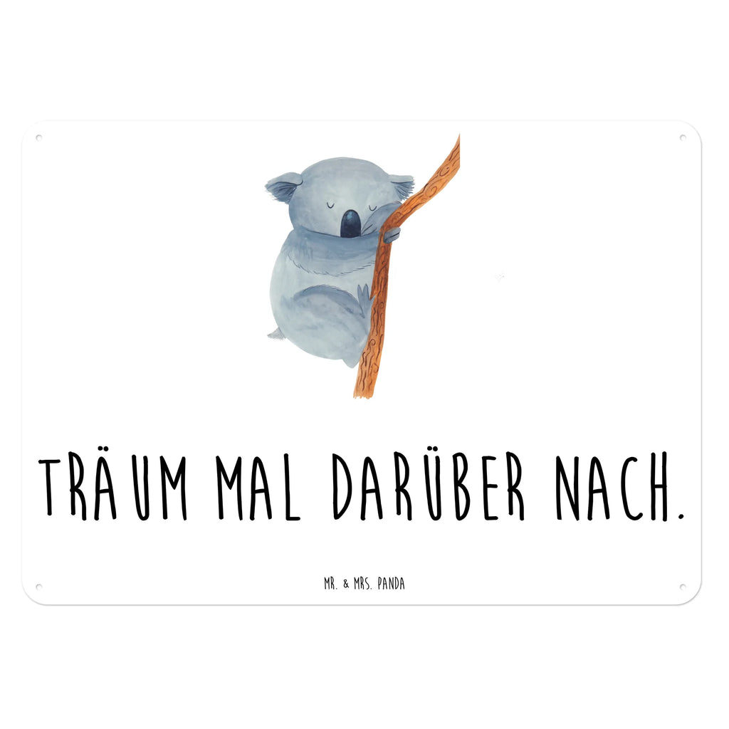 Blechschild Koalabär Blechschild Groß, Blechschild Zum Aufhängen, Türschild Metall, Blechschild Küche, Wandschild Metall, Dekoschild Metall, Blechschild Für Männer, Blechschild Für Frauen, Blechschild Büro, Blechschild, Tiere, Gute Laune, Tiermotive, Lustige Sprüche, Koalabär, schlafen, Traumland, Traum, Träumen, Koala, Bär, Schlafzimmer
