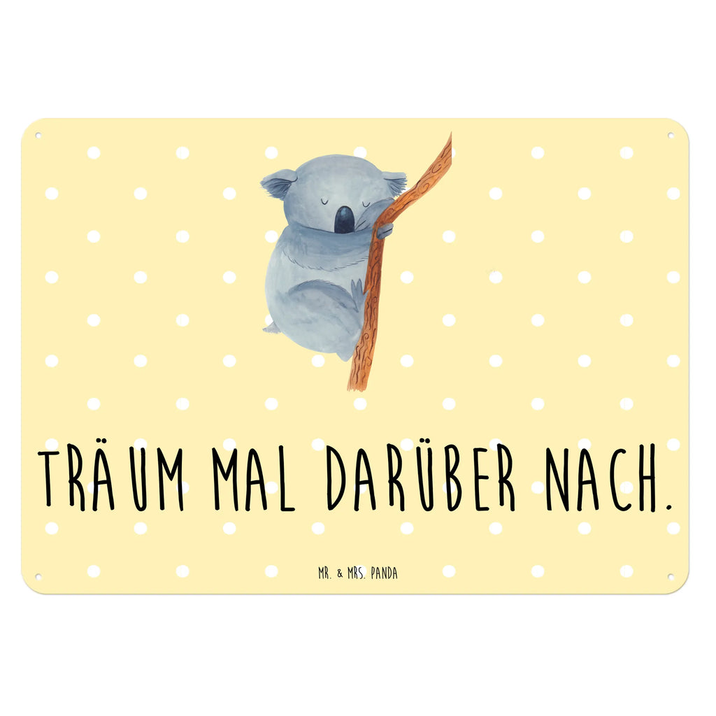 Blechschild Koalabär Blechschild Groß, Blechschild Zum Aufhängen, Türschild Metall, Blechschild Küche, Wandschild Metall, Dekoschild Metall, Blechschild Für Männer, Blechschild Für Frauen, Blechschild Büro, Blechschild, Tiere, Gute Laune, Tiermotive, Lustige Sprüche, Koalabär, schlafen, Traumland, Traum, Träumen, Koala, Bär, Schlafzimmer