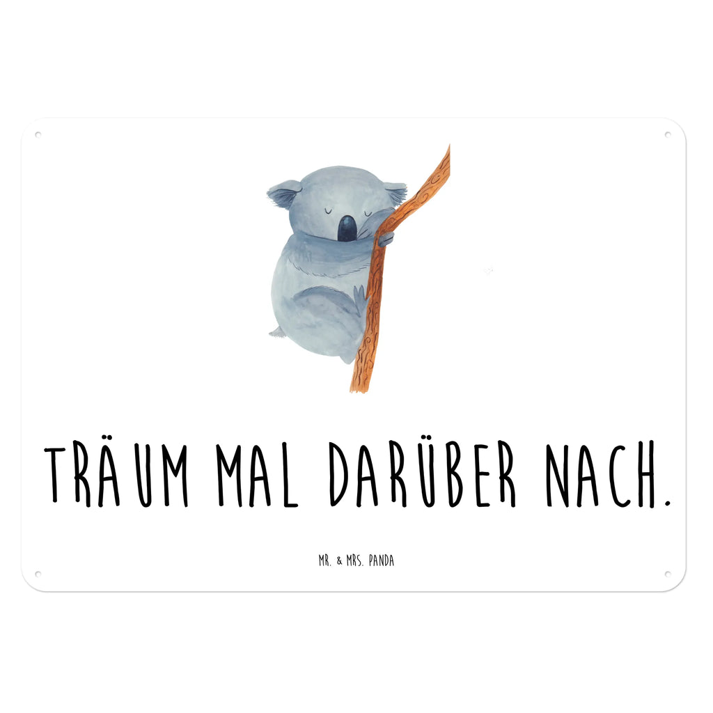 Blechschild Koalabär Blechschild Groß, Blechschild Zum Aufhängen, Türschild Metall, Blechschild Küche, Wandschild Metall, Dekoschild Metall, Blechschild Für Männer, Blechschild Für Frauen, Blechschild Büro, Blechschild, Tiere, Gute Laune, Tiermotive, Lustige Sprüche, Koalabär, schlafen, Traumland, Traum, Träumen, Koala, Bär, Schlafzimmer