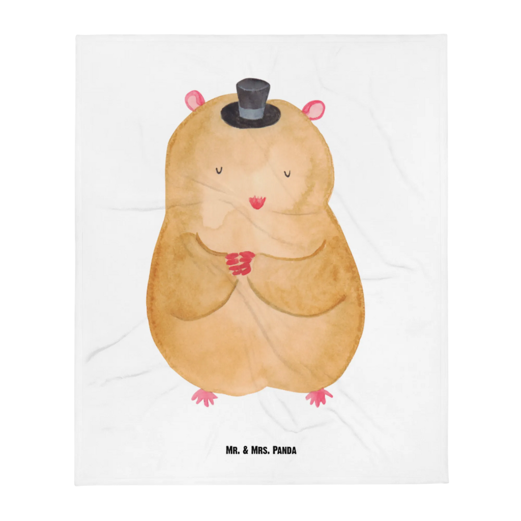 Kocyk dla niemowląt Chomik kapelusz Motywy zwierzęce, dobra energia, zabawne powiedzonka, zwierzęta