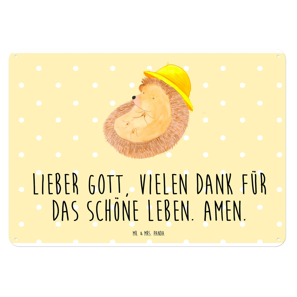 Tin sign Hedgehog Pray Blechschild, Blechschild Groß, Blechschild Für Frauen, Blechschild Büro, Dekoschild Metall, Blechschild Zum Aufhängen, Blechschild Für Männer, Blechschild Küche, Wandschild Metall, Türschild Metall, Tiere, Gute Laune, Tiermotive, Lustige Sprüche, Sonnenhut, Igel, Dankbarkeit, Beten, Igel mit Hut, Amen, Leben, Dankbar, Gott, Genießen, Dankbar sein