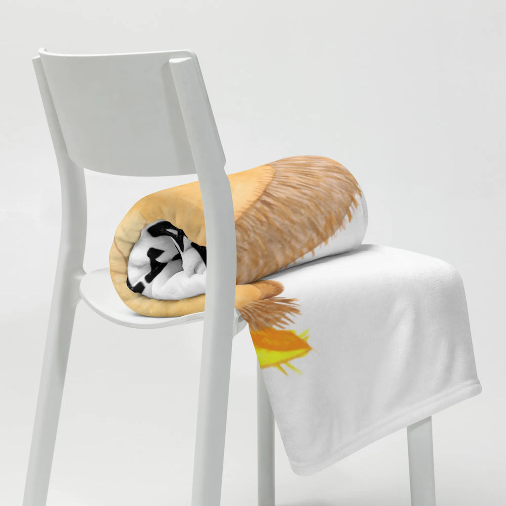 Kocyk dla niemowląt jeż Modlić się Motywy zwierzęce, dobra energia, zabawne powiedzonka, zwierzęta