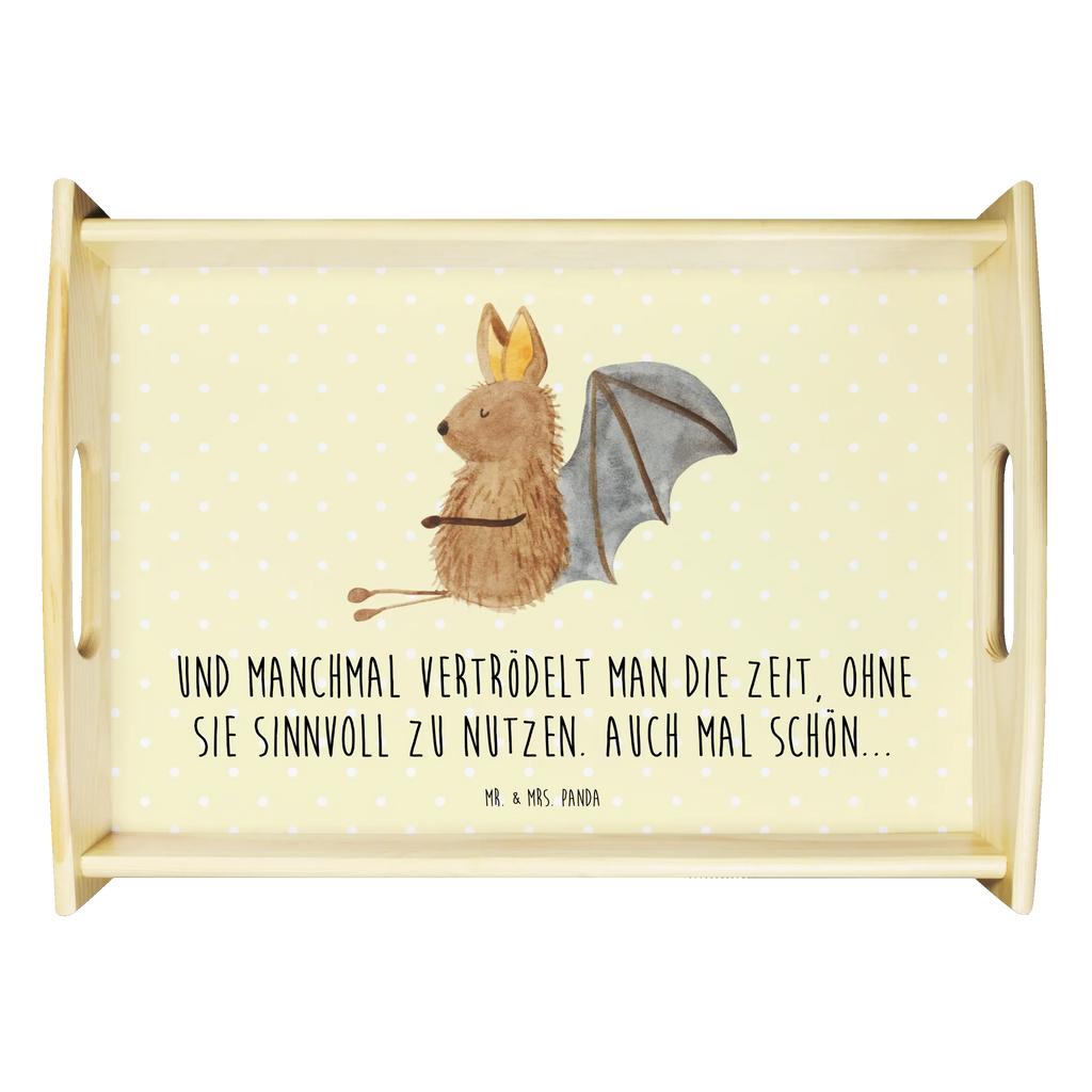 Serviertablett Fledermaus sitzend Dekotablett, Holztablett, Frühstückstablett, Küchentablett, Tablett, Serviertablett, Tiermotive, Gute Laune, lustige Sprüche, Tiere, Motivation, Fledermäuse, entspannen, Fledermaus