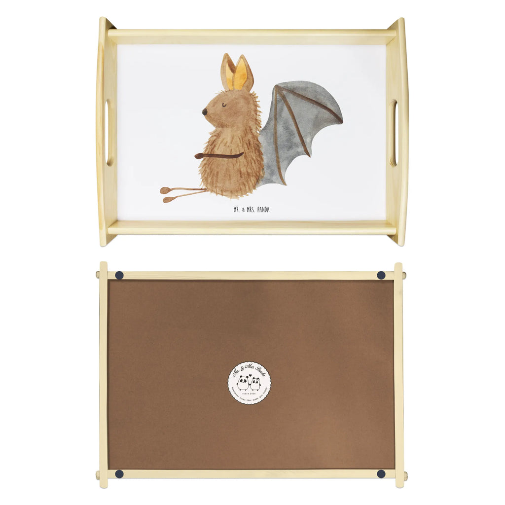 Serviertablett Fledermaus sitzend Dekotablett, Holztablett, Frühstückstablett, Küchentablett, Tablett, Serviertablett, Tiermotive, Gute Laune, lustige Sprüche, Tiere, Motivation, Fledermäuse, entspannen, Fledermaus