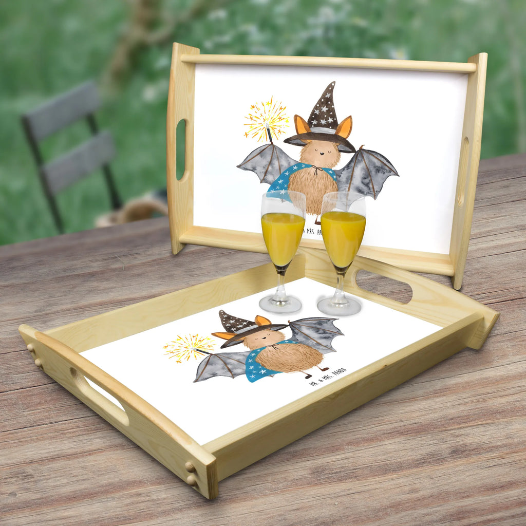 Serviertablett Fledermaus Zauberer Tablett, Holztablett, Serviertablett, Dekotablett, Küchentablett, Frühstückstablett, Tiermotive, Gute Laune, lustige Sprüche, Tiere, Zauberer, Magier, Fledermäuse, Fledermaus, reinsteigern, Frauen