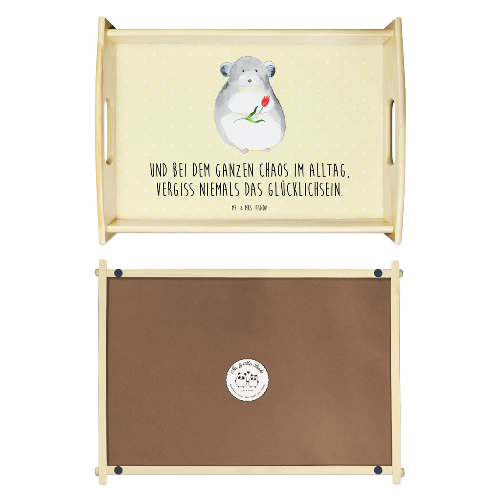 Serviertablett Chinchilla Blume Dekotablett, Serviertablett, Küchentablett, Frühstückstablett, Holztablett, Tablett, Tiermotive, Gute Laune, lustige Sprüche, Tiere, Liebeskummer, traurig sein, Büro, Chaos, Büroalltag, Chinchilla, Glücklichsein, Kummer, Depressionen, Chinchillas