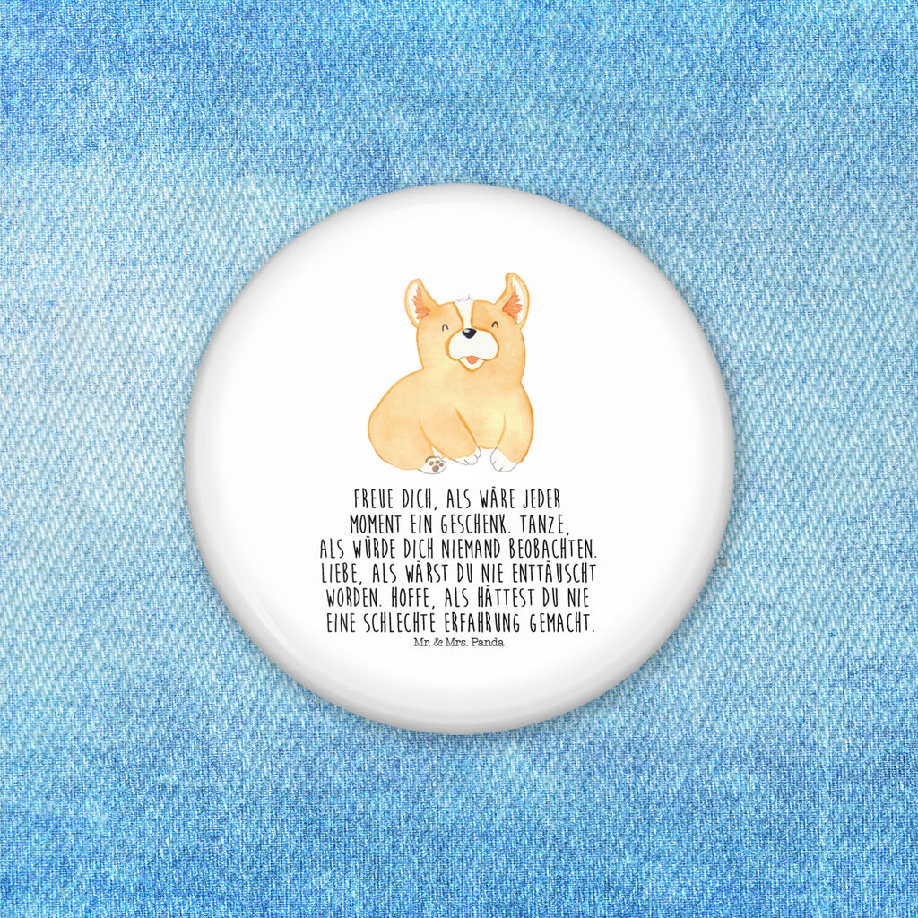 Button Corgie 50mm Button, Button, Pin, Anstecknadel, Hund, Hundemotiv, Haustier, Hunderasse, Tierliebhaber, Hundebesitzer, Sprüche, Corgie, Welsh Corgie Pembroke, britisch, Motivation, Spruch, Hundespruch, Lebensfreude
