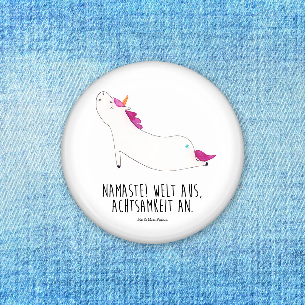 Button unicorn yoga Lapel Pin, Button, Pin, 50mm Button, unicorn, unicorns, Unicorn, present, relaxation, funny, gift, Namaste, mindfulness, sports, sweet, yoga