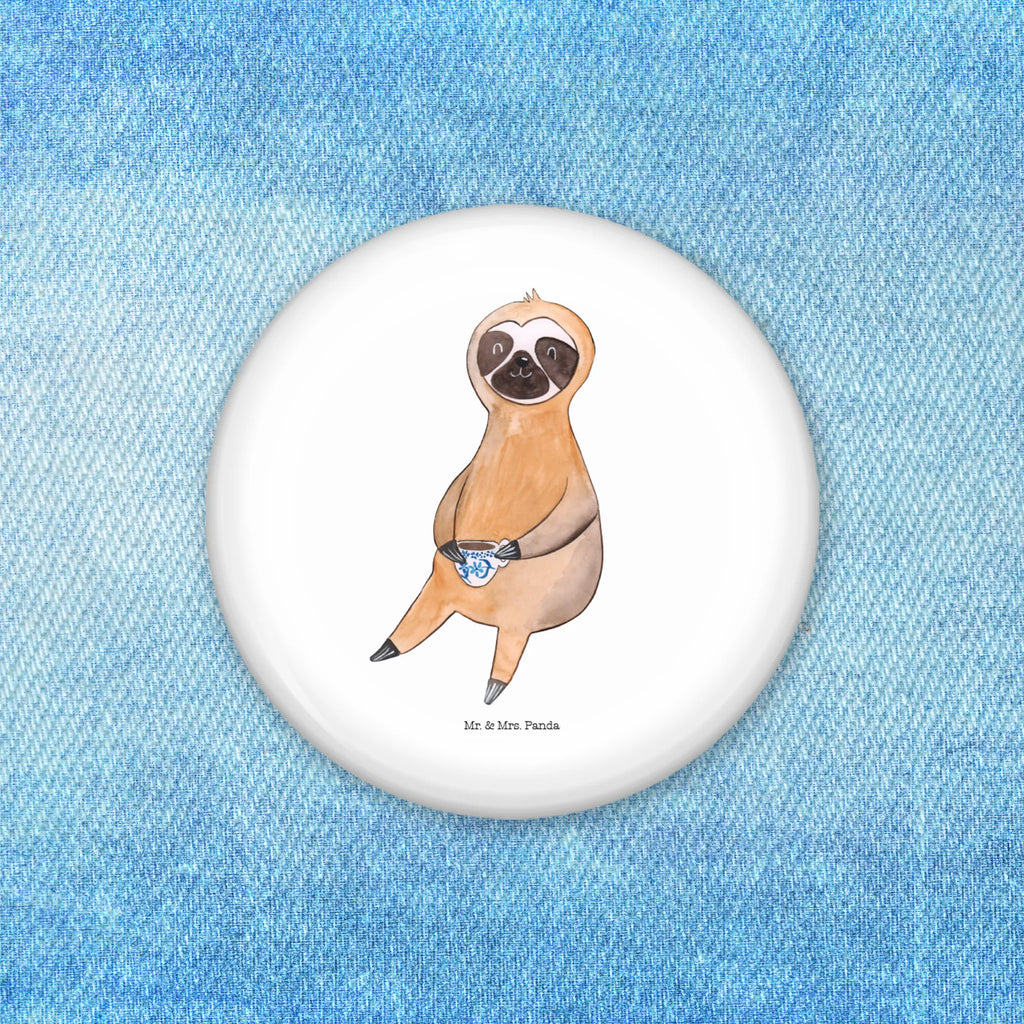 Button sloth Coffee Lapel Pin, Pin, 50mm Button, Button, Sloth, sloth, trend animal, early riser, coffee cup, first coffee, coffee, morning grumbler, lazy, connoisseur, favourite animal