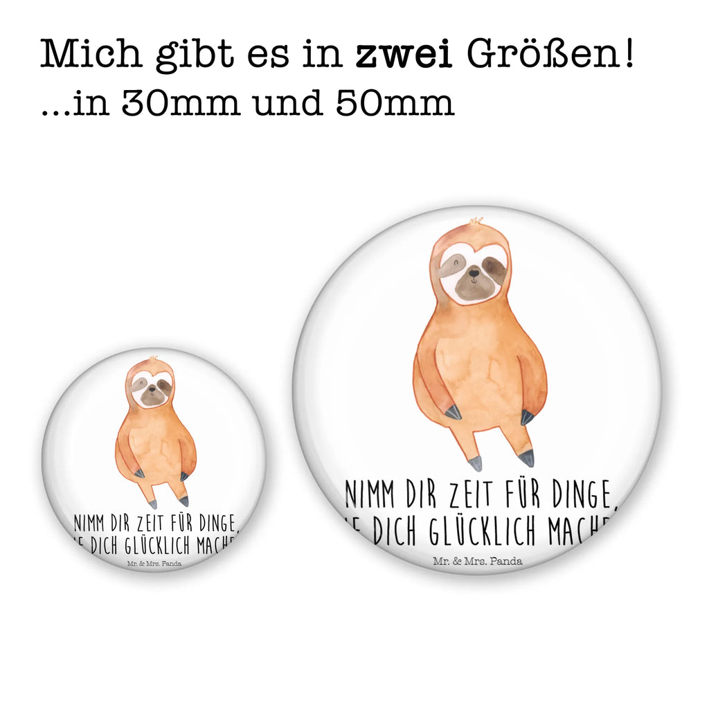 Button sloth Satisfied Button, Lapel Pin, 50mm Button, Pin, Sloth, sloth, trend animal, contented, relax, favorite animal, happy, break, lazy, happiness
