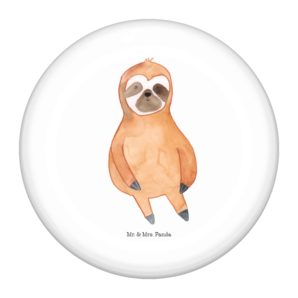 Button sloth Satisfied Button, Lapel Pin, 50mm Button, Pin, Sloth, sloth, trend animal, contented, relax, favorite animal, happy, break, lazy, happiness