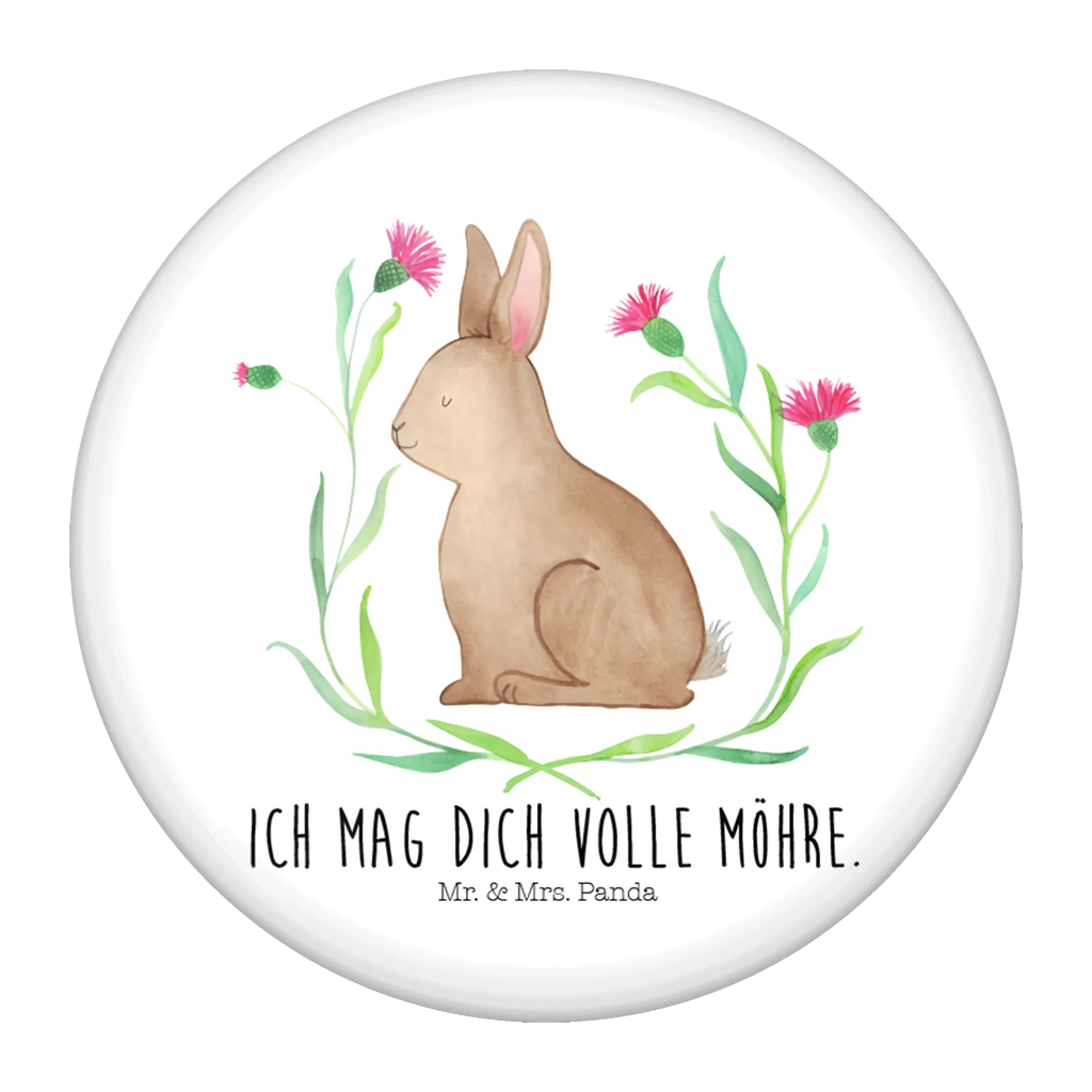 Button Hare Sit Pin, Lapel Pin, 50mm Button, Button, Easter, Easter bunny, Easter greetings, Hare, Rabbit, Happy Easter, Love, Greetings, Easter flower