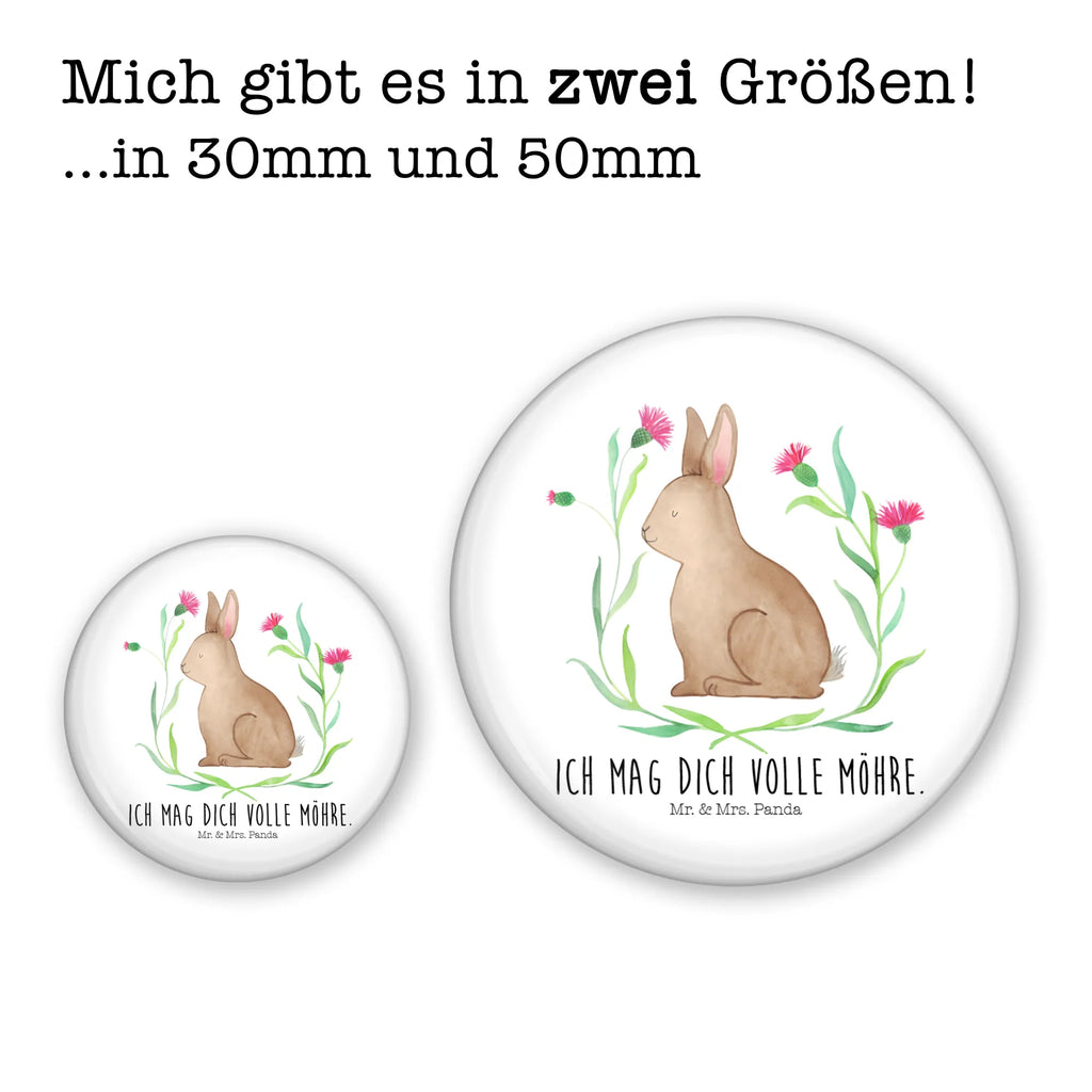 Button Hare Sit Pin, Lapel Pin, 50mm Button, Button, Easter, Easter bunny, Easter greetings, Hare, Rabbit, Happy Easter, Love, Greetings, Easter flower