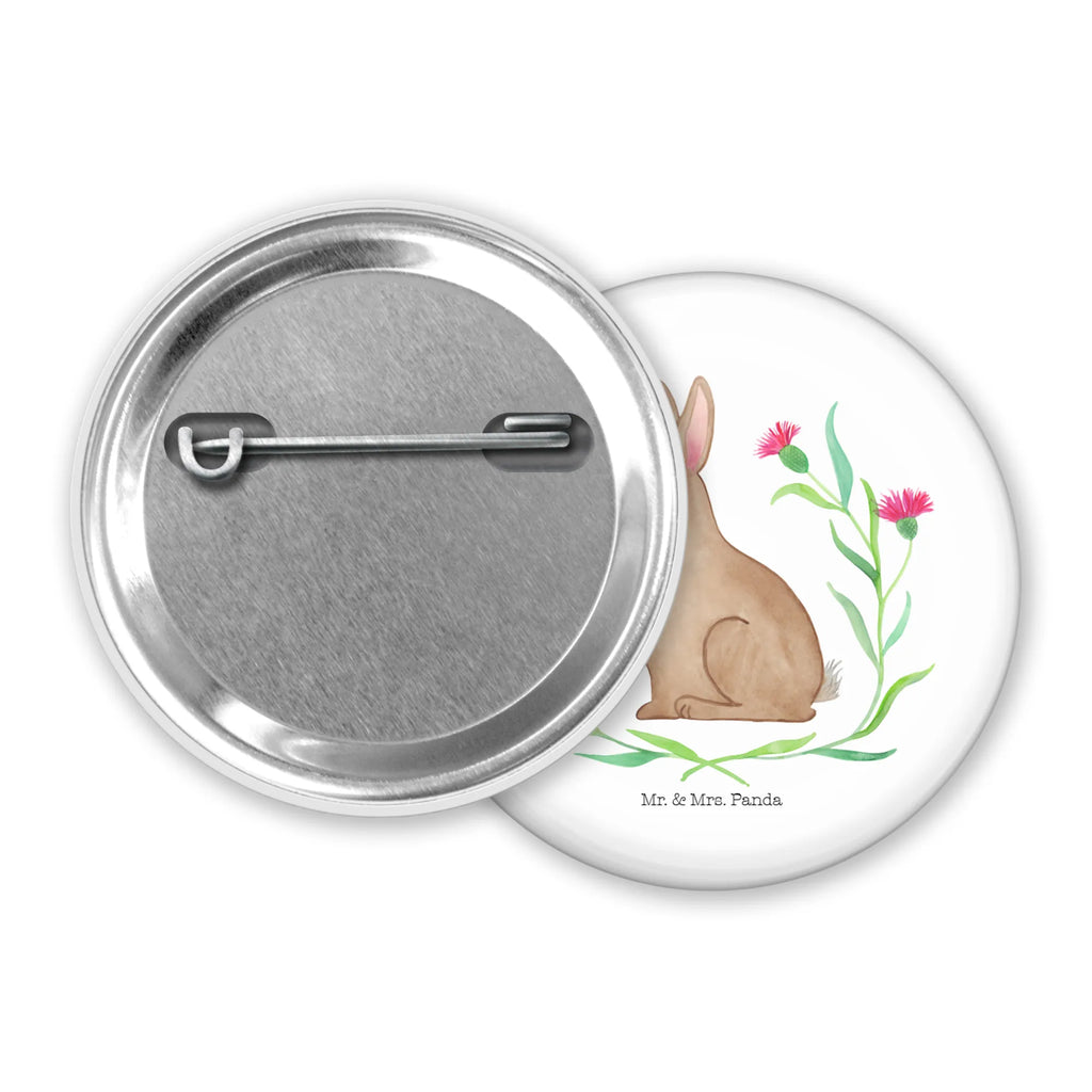 Button Hare Sit Pin, Lapel Pin, 50mm Button, Button, Easter, Easter bunny, Easter greetings, Hare, Rabbit, Happy Easter, Love, Greetings, Easter flower