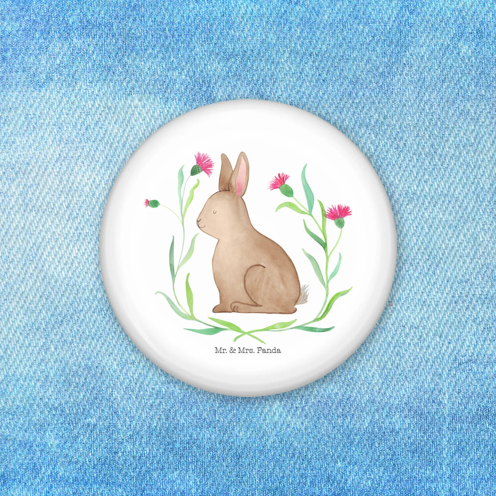 Button Hare Sit Pin, Lapel Pin, 50mm Button, Button, Easter, Easter bunny, Easter greetings, Hare, Rabbit, Happy Easter, Love, Greetings, Easter flower