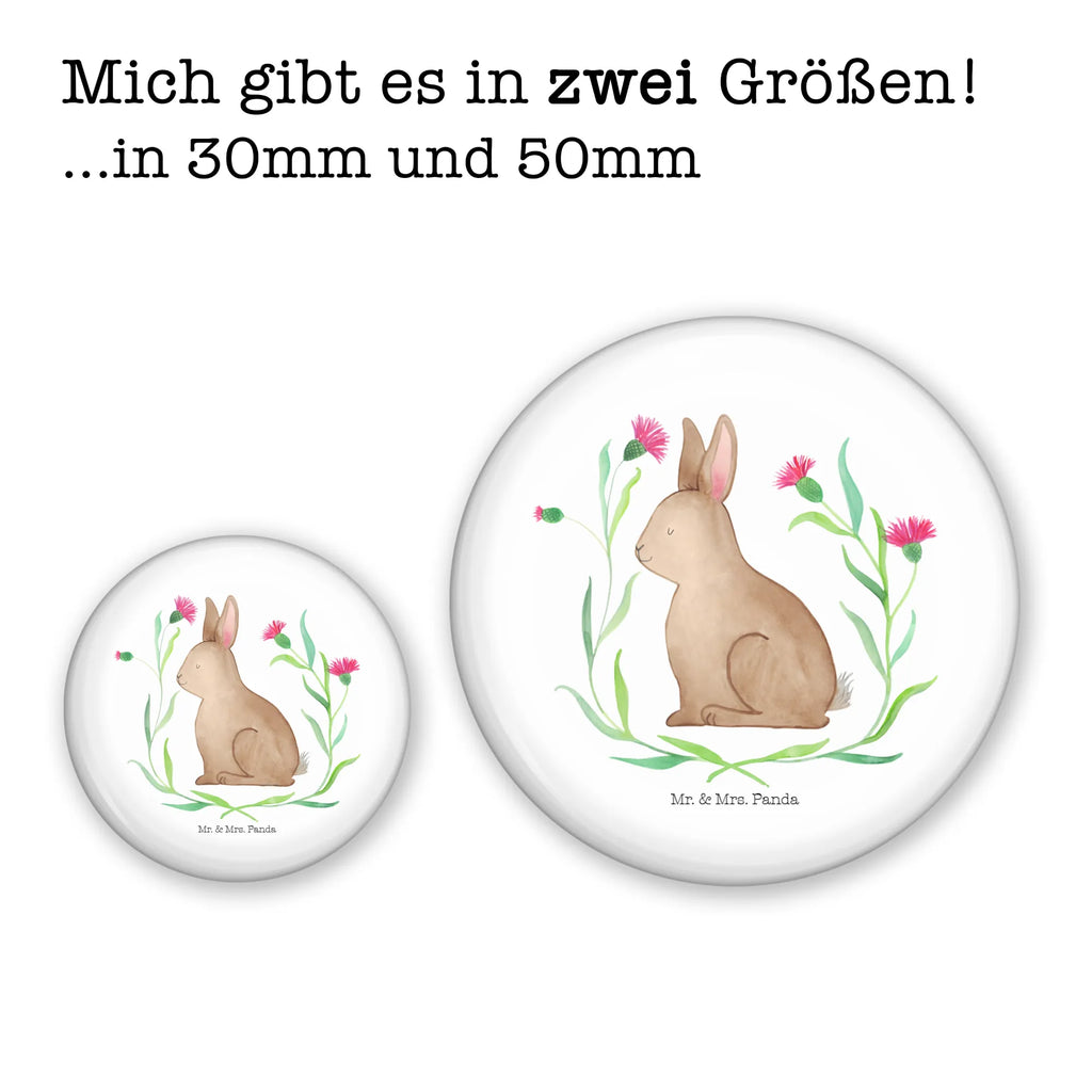 Button Hare Sit Pin, Lapel Pin, 50mm Button, Button, Easter, Easter bunny, Easter greetings, Hare, Rabbit, Happy Easter, Love, Greetings, Easter flower