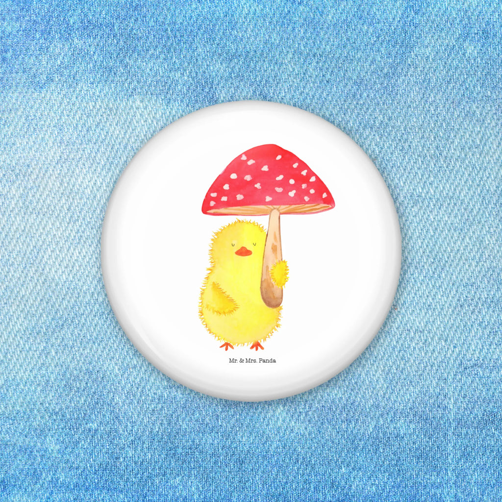 Button chick toadstool Pin, 50mm Button, Lapel Pin, Button, Easter, Easter bunny, Easter greetings, Happy Easter, Chicks, Lucky, Toadstool