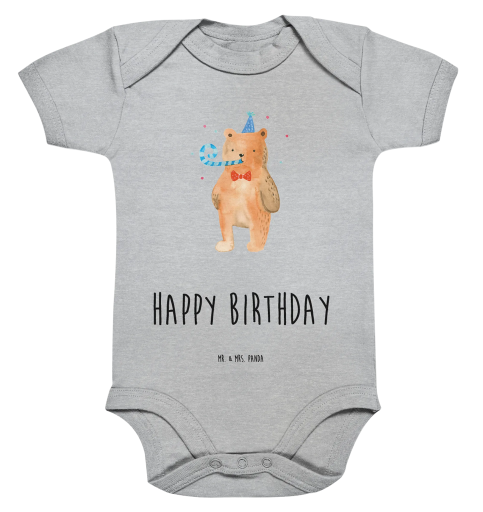 Organic Baby Body bear Birthday Einteiler, Baby Body, strampelanzug, Babybody, overall baby, baby overall, babyanzug, Babystrampler, Baby-Body, babykleidung body, bio babybody, Strampler, babykleidung strampler, Teddy, Bär, Teddybär, Alles Gute, Happy Birthday, Glückwunsch, Geburtstag