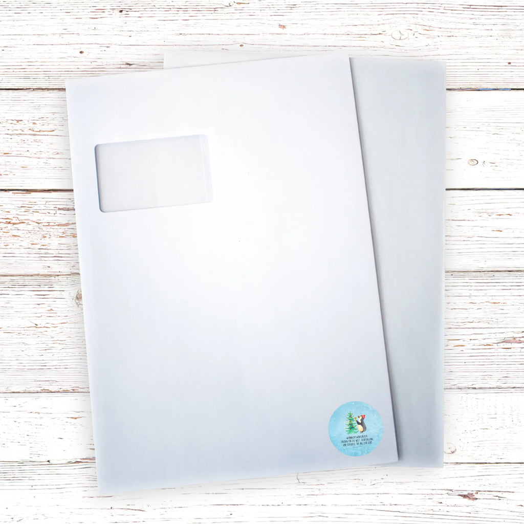 Rund Aufkleber Pinguin Weihnachtsbaum Aufkleber, Kinder, Etikett, Sticker, rund, Winter, Weihnachten, Weihnachtsdeko, Nikolaus, Advent, Heiligabend, Wintermotiv, Pinguin