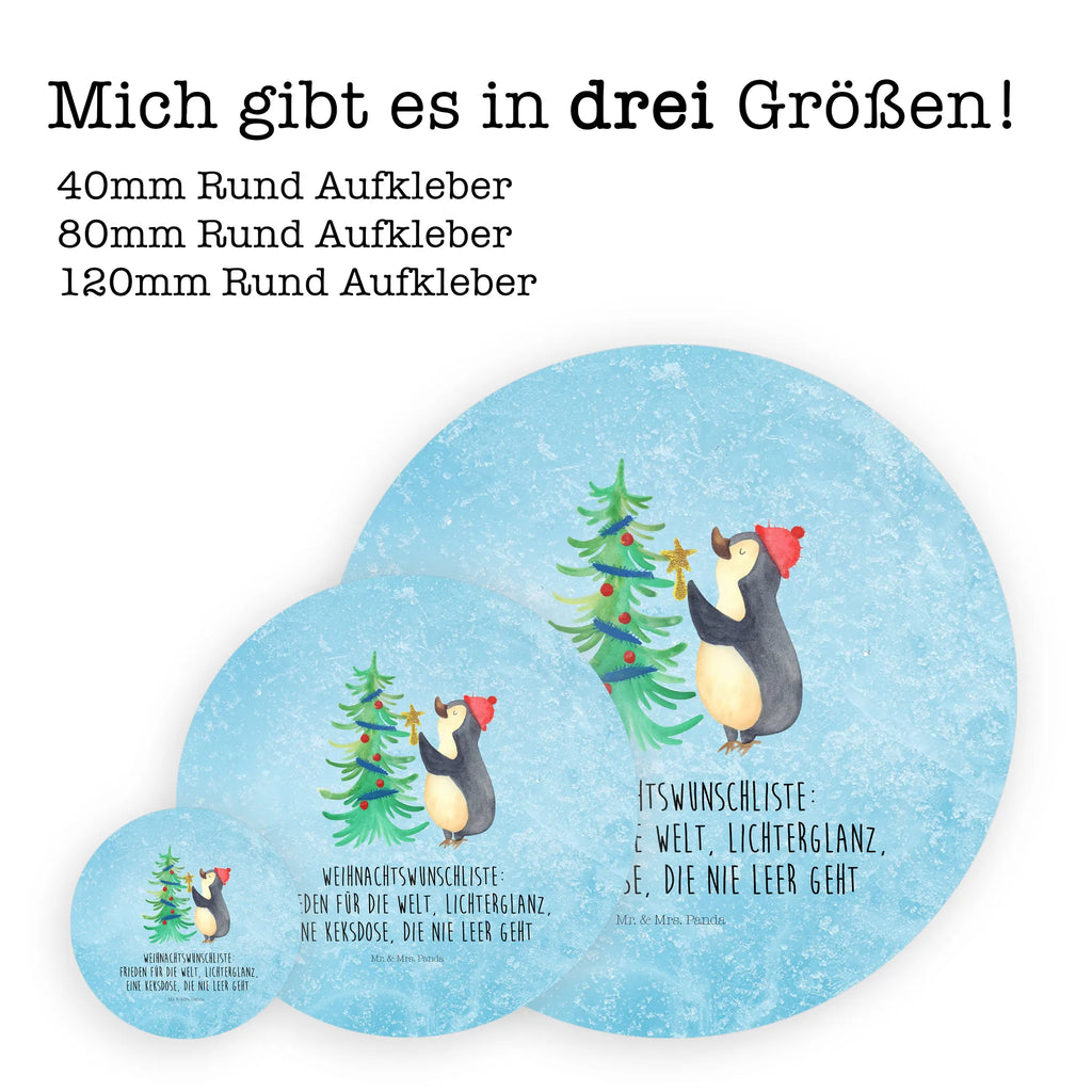 Rund Aufkleber Pinguin Weihnachtsbaum Aufkleber, Kinder, Etikett, Sticker, rund, Winter, Weihnachten, Weihnachtsdeko, Nikolaus, Advent, Heiligabend, Wintermotiv, Pinguin